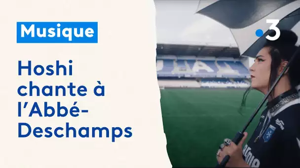 La chanteuse Hoshi tourne un clip-hommage à son grand-père au stade de l'Abbé-Deschamps