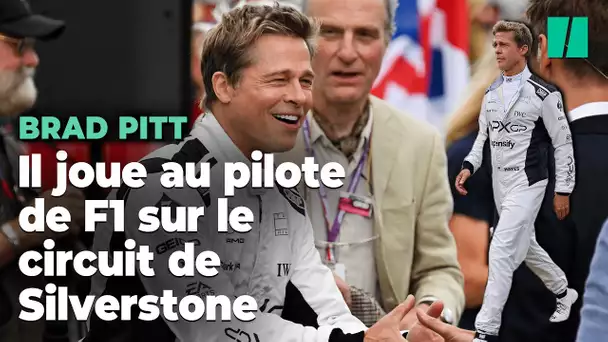 Brad Pitt était la star du GP de Grande-Bretagne sur le circuit de Silverstone en combinaison de F1