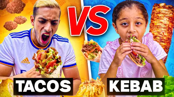 ON MANGE TACOS VS KEBAB PENDANT 24H AVEC MA SOEUR ! ( incroyable ...)