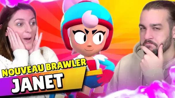 ON TESTE JANET, LE NOUVEAU BRAWLER CHROMATIQUE DE LA SAISON 12 ! MISE A JOUR BRAWL STARS