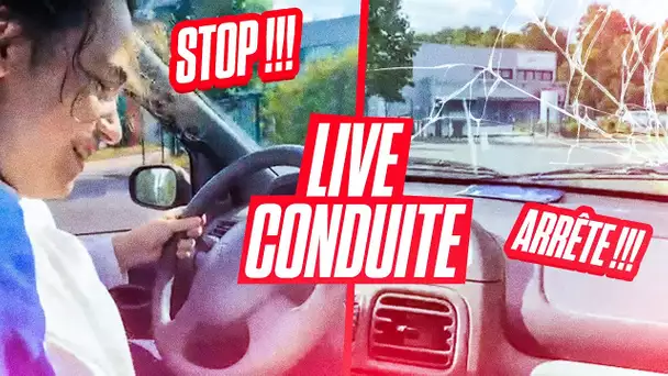 KAMEL APPREND À CONDUIRE EN LIVE AVEC BIBI