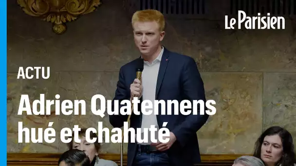 Adrien Quatennens chahuté pour sa première prise de parole depuis son retour à l’Assemblée