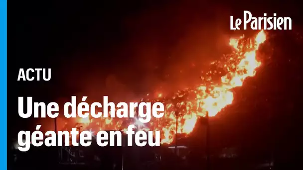 « Nos yeux brûlent » : des fumées toxiques en Inde après l'incendie d'une décharge géante