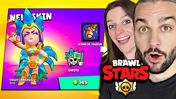 ON CRAQUE POUR LE SKIN POLLY CARNAVAL SUR BRAWL STARS ! PRIX STARR LEGENDAIRE