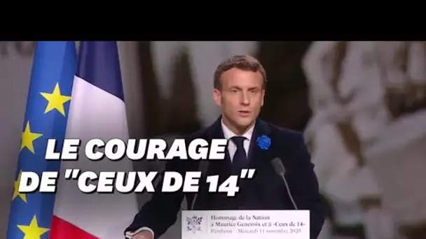 Pour l'entrée de Maurice Genevoix au Panthéon, Macron rend hommage au “courage français”