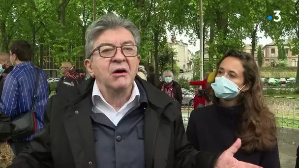 Elections régionales : Jean-Luc Mélenchon vient soutenir Clémence Guetté à Agen