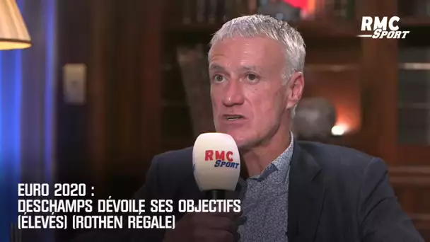 Euro 2020 : Deschamps dévoile ses objectifs (élevés) (Rothen régale)