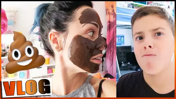 HALLOWEEN : Masque au chocolat ou masque 💩 pour Loulou / VLOGTOBER