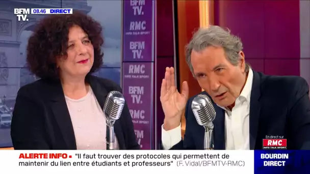 Frédérique Vidal face à Jean-Jacques Bourdin en direct
