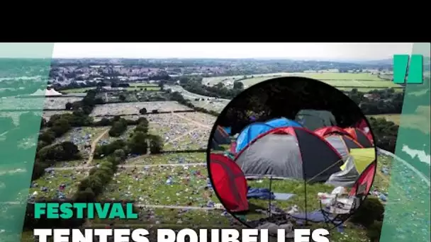 Ces images montrent que le problème des déchets après un festival est loin d'être résolu