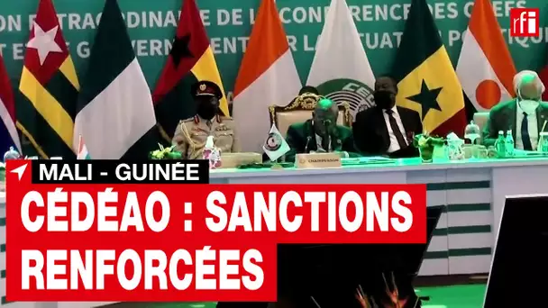 Cédéao : durcissement des sanctions individuelles contre des dirigeants maliens et guinéens • RFI