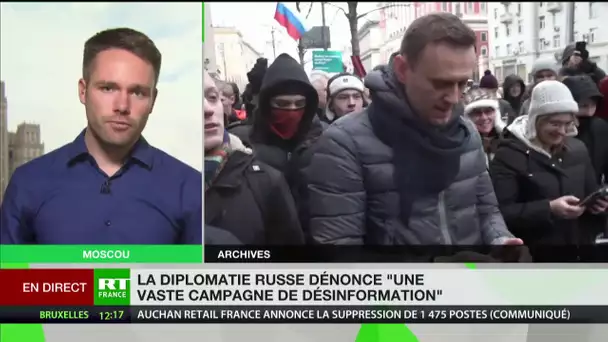 Navalny : Moscou victime d’une campagne de désinformation, selon les Affaires étrangères russes
