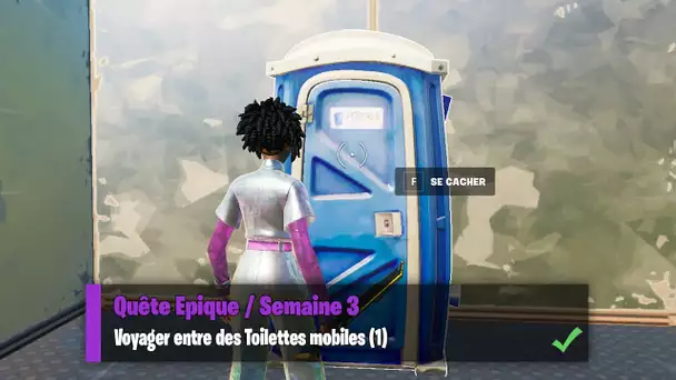 VOYAGER ENTRE DES TOILETTES MOBILES ! (FORTNITE DEFIS SEMAINE 3 SAISON 7)