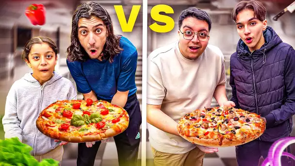 Qui fait la meilleur PIZZA DE LA FAMILLE ? : Pizza challenge Frère VS Cousin 😍