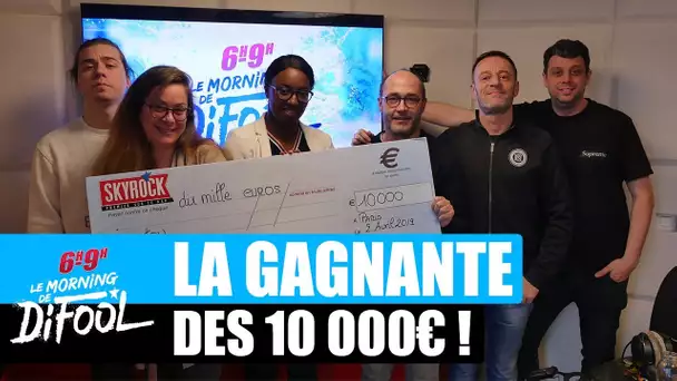 Aïssatou repart avec son chèque de 10 000€ ! #MorningDeDifool