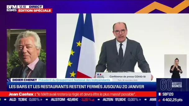 Didier Chenet (GNI) : Les bars et restaurants fermés jusqu'au 20 janvier