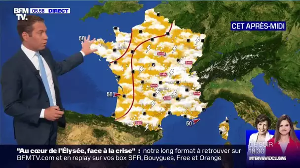 Le temps devient orageux sur toute la France et les températures chutent de 10 degrés en 24h
