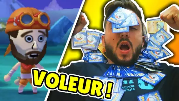 DAVID LAFARGE LE VOLEUR DE CARTES POKEMON !! - Miitopia #2