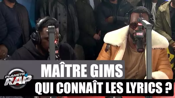 Maître Gims - Qui connaît les lyrics ? #PlanèteRap