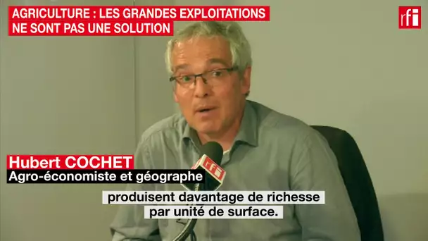 Agriculture : les grandes exploitations ne sont pas une solution