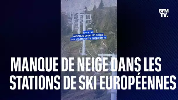 Stations de ski: les records de chaleur du Nouvel An entraînent un grand manque de neige en Europe