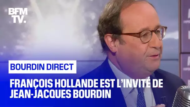 François Hollande face à Jean-Jacques Bourdin en direct