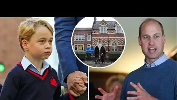 Prince George se confond à propos des déchets sur le chemin de l'école