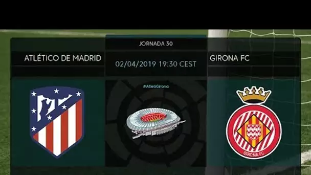 Calentamiento Atlético de Madrid vs Girona FC