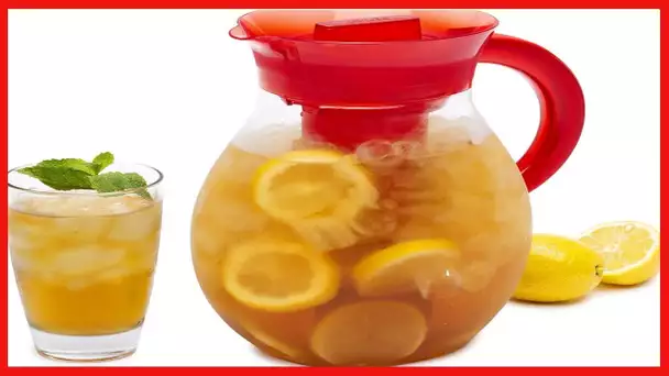 Primula The Big Iced Tea Maker Tritan Plastic Infusion Beverage Pitcher with Leak Proof