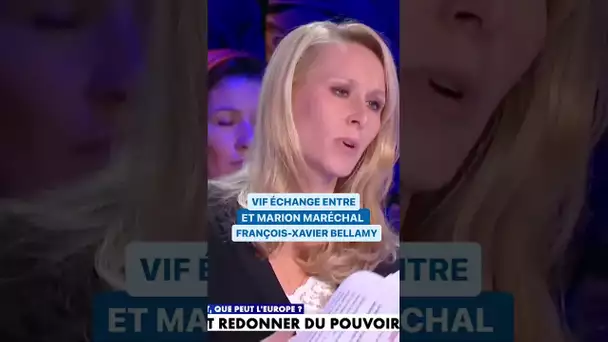 Le gros clash en Marion Maréchal et François-Xavier Bellamy #shorts #politique #debat