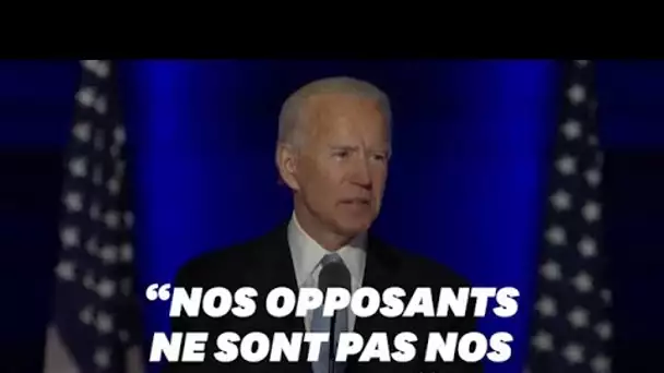 Joe Biden s'engage à être "un président qui rassemble et non pas qui divise" dans son discours de