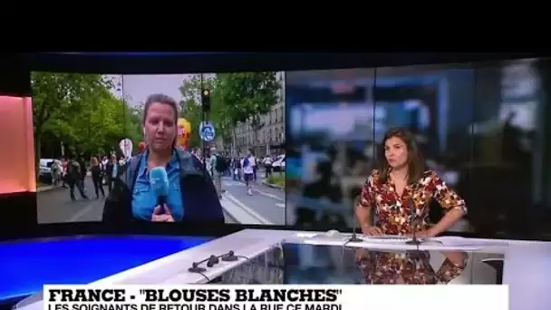 France : - "Blouses blanches" : les soignants de retour dans la rue ce mardi