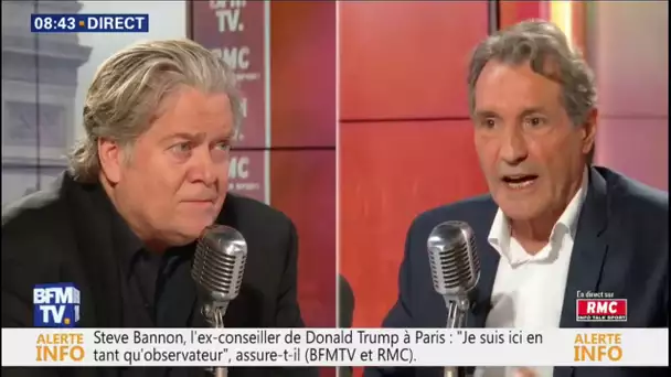 L&#039;ex-conseiller de Trump Steve Bannon est l&#039;invité exceptionnel de Jean-Jacques Bourdin