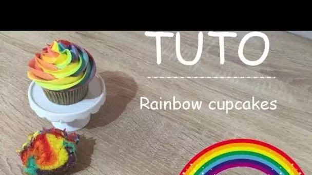 ♡• RECETTE RAINBOW CUPCAKES - HOW TO MAKE RAINBOW CUPCAKES  •♡