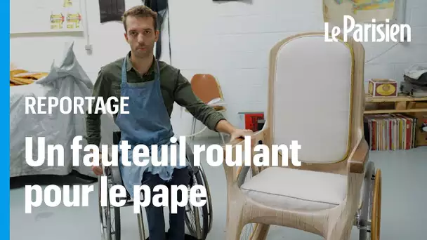 Il construit un fauteuil roulant pour le pape François avec du bois de Notre-Dame