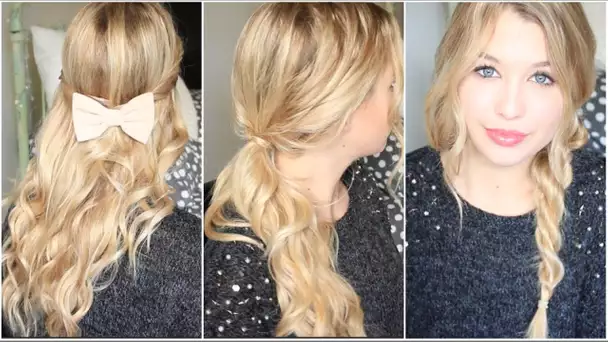 [ Tutoriel Coiffure n° 32 ] : 3 coiffures pour cheveux bouclés !