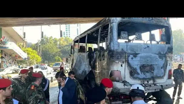 Attentat meurtrier contre un bus militaire à Damas • FRANCE 24