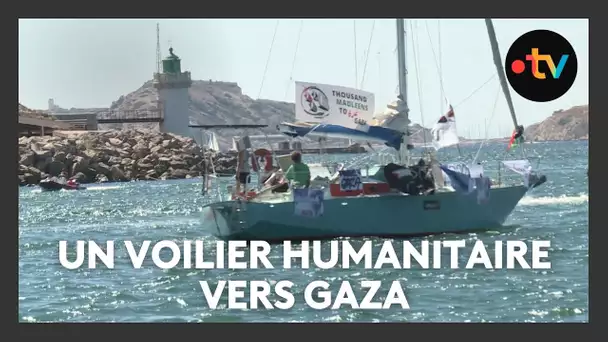 Le voilier humanitaire "Thousand Madleens to Gaza France" a quitté Marseille pour Gaza