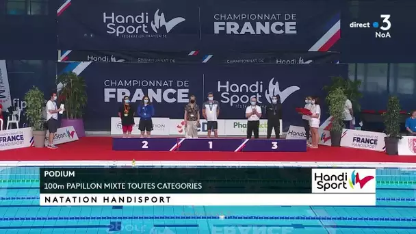 Florent Marais champion de France "100m papillon mixte toutes catégories" à Limoges