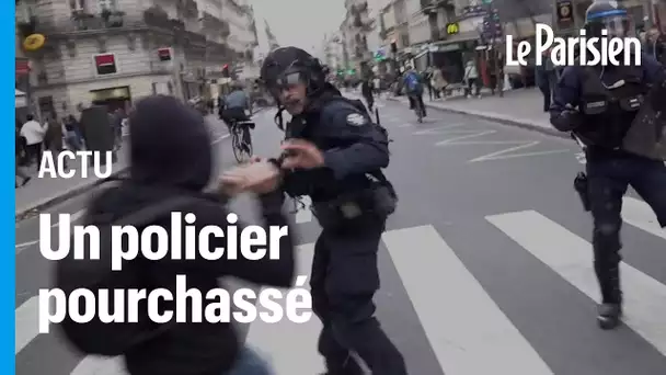 Policier pourchassé, magasin de moto vandalisé... des violences émaillent la manifestation à Paris