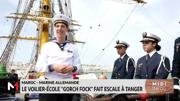 Le voilier-école de la Marine allemande "Gorch Fock" fait escale à Tanger