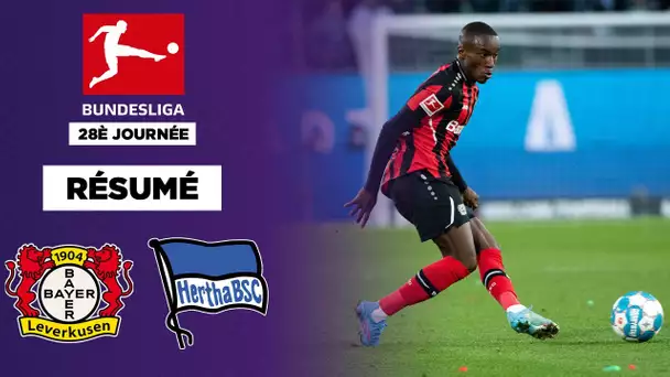 Résumé : Moussa Diaby porte le Bayer face au Hertha