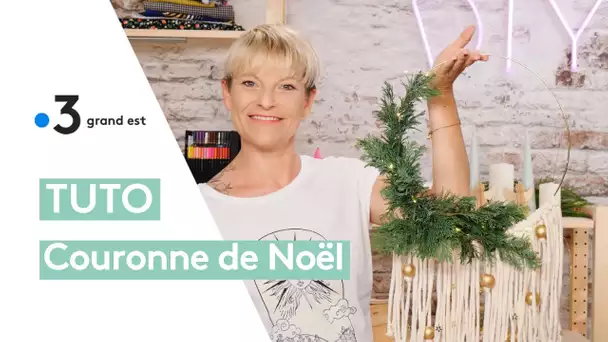 Tuto de Noël : créer une couronne de porte lumineuse avec des branches de sapin