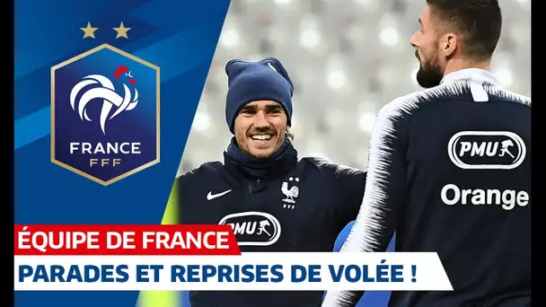 Les Bleus devant le but au Stade de France, Equipe de France I FFF 2019