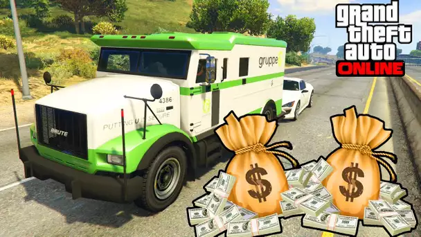 TRANSPORT D&#039;ARGENT DANGEREUX - GTA 5 ONLINE