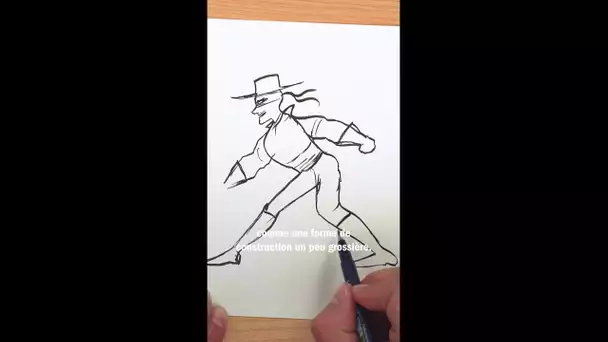 Supiot dessine son héros d'enfance : Zorro #BD #shorts
