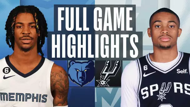 GRIZZLIES at SPURS | NBA FULL GAME HIGHLIGHTS | November 9, 2022