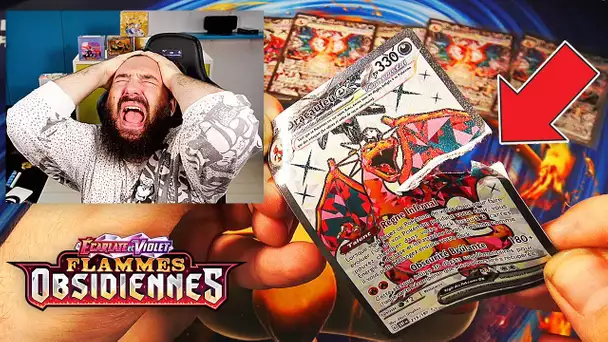 DRAME DRACAUFEU FULL ART DÉCHIRÉ ! OUVERTURE 10 ELITE TRAINER BOX FLAMMES OBSIDIENNES FR !