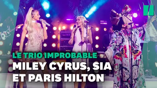 Miley Cyrus, Paris Hilton et Sia : le trio que l’on n’attendait pas