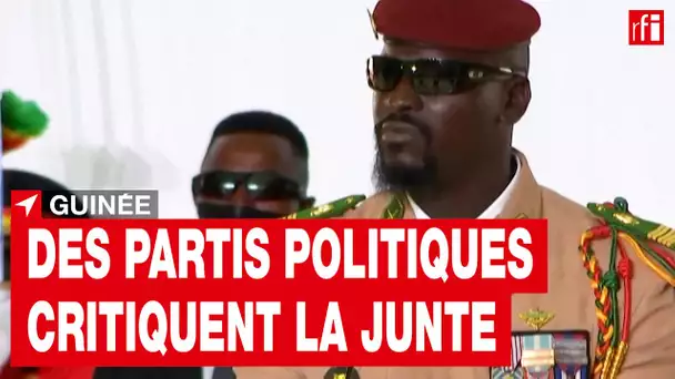 Guinée : un collectif de partis politiques dénonce les dysfonctionnements de la junte • RFI